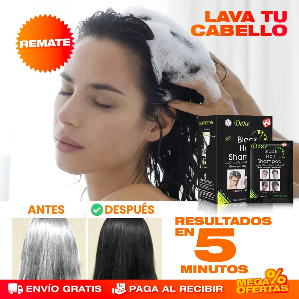 Shampoo Vegetal Cubre Canas para Mujeres | Renová tu Color Natural Sin Químicos + REGALO