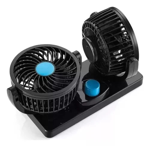 Ventilador Doble 360° para Auto | Refrescá tu Carro Rápido y Sin Aire Acondicionado