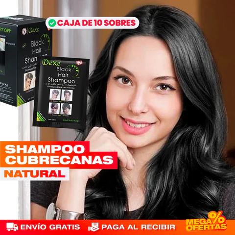 Shampoo Vegetal Cubre Canas para Mujeres | Renová tu Color Natural Sin Químicos + REGALO