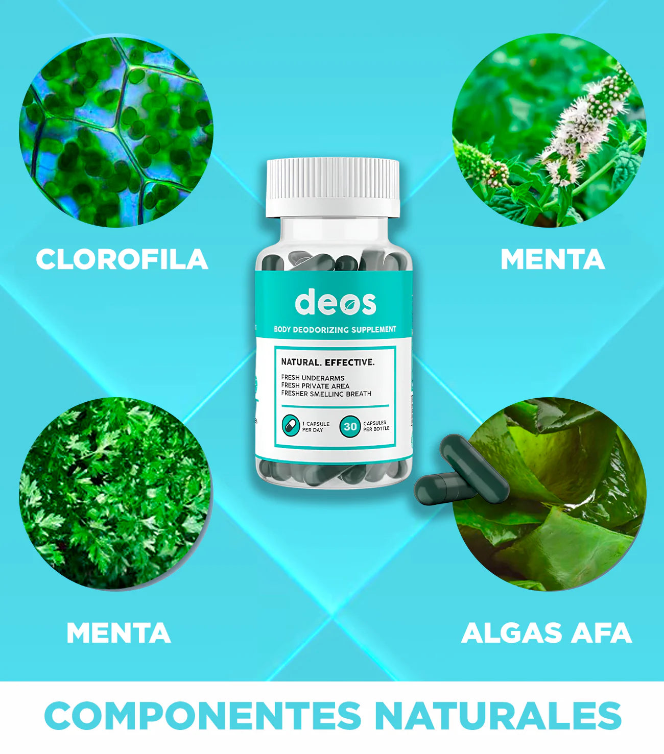DEOS Desodorante Interno – Control Total del Mal Olor Corporal desde Adentro | Compra Online