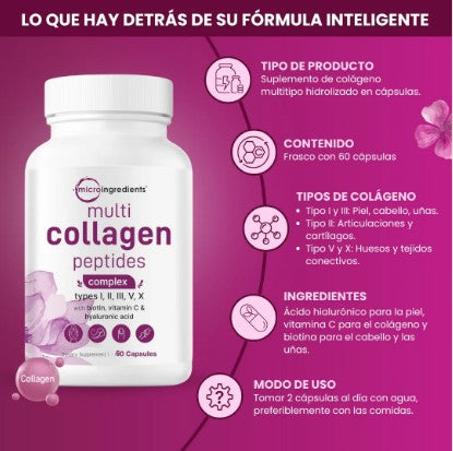 Colágeno Hidrolizado Multi Peptides | Piel, Cabello y Articulaciones