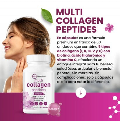 Colágeno Hidrolizado Multi Peptides | Piel, Cabello y Articulaciones