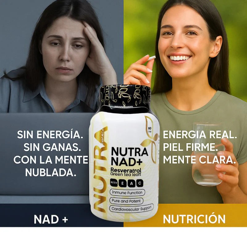 👉 NAD+ Resveratrol | Energía Celular, Longevidad y Antienvejecimiento