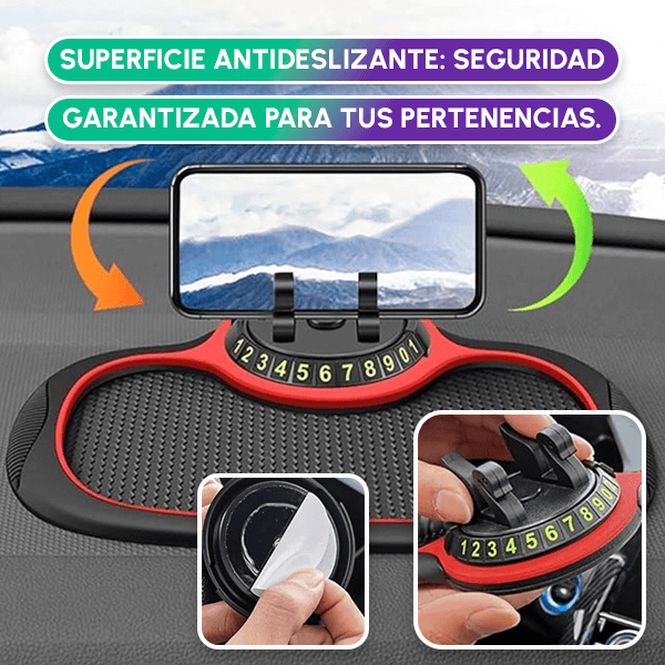 Alfombra Giratoria 360° Antideslizante para Auto | Organiza y Conduce Seguro + REGALO