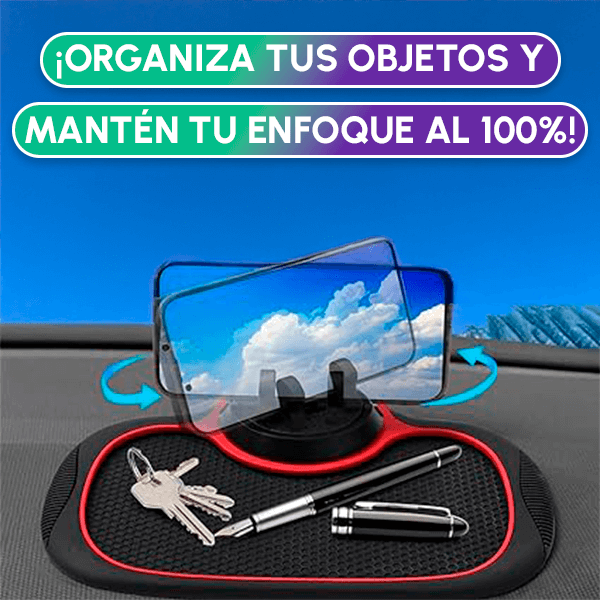 Alfombra Giratoria 360° Antideslizante para Auto | Organiza y Conduce Seguro + REGALO