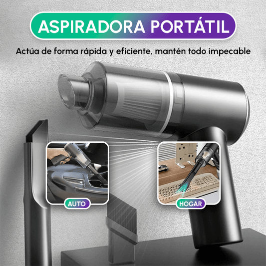 Aspiradora Portátil Premium | Potente, Recargable y Compacta para Casa y Auto + Envío GRATIS