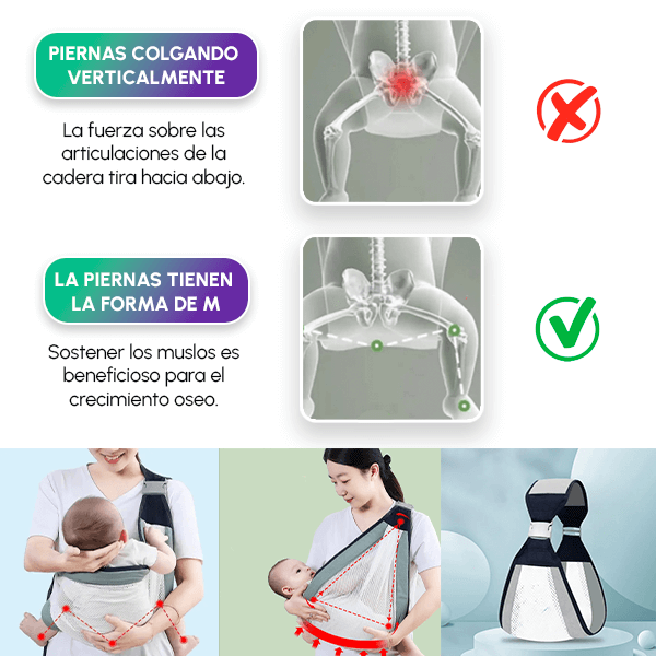 Cargador para Bebés Ergonómico | Comodidad y Seguridad Todo el Día + Envío GRATIS