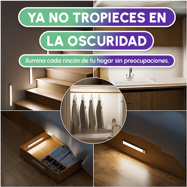 Paga 1 Leve 2 Luces led con SENSOR DE MOVIMIENTO + REGALO