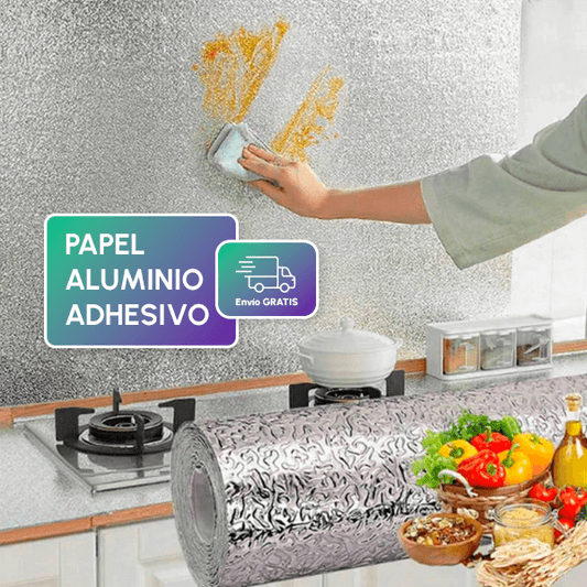 PAPEL DE COCINA ALUMINIO ADHESIVO + REGALO