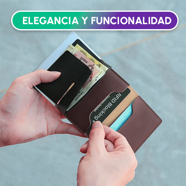 Tarjetero Antirrobo RFID Black | Protegé tu dinero 💳🛡