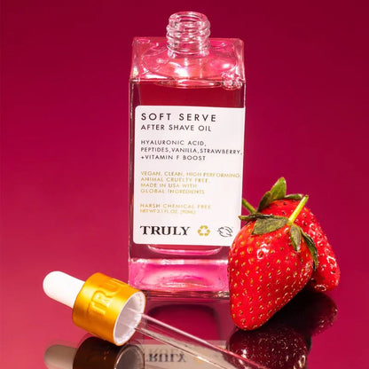 Aceite para Después del Afeitado Truly Beauty | Fresa y Vainilla | Anti Irritación, Vellos Encarnados y Granitos | Piel Suave e Hidratada