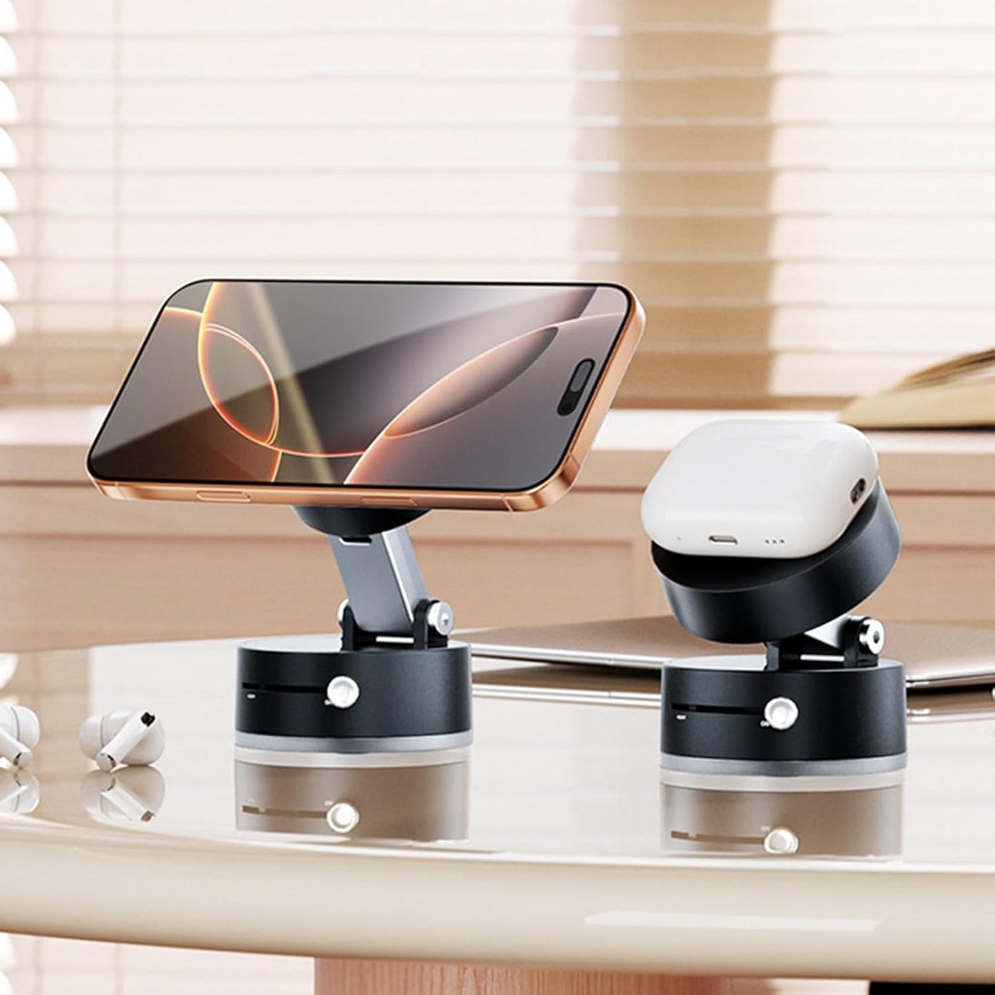 🧲 Soporte Móvil Magnético para Auto – Ventosa Ultra Fuerte & Giro 360°