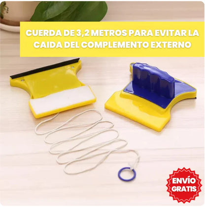 🔥 LIMPIA VIDRIOS MAGNÉTICO EFECTO RELUCIENTE + ENVÍO GRATIS
