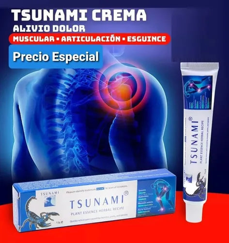 Crema TSUNAMI para Dolores Musculares y Articulares | Alivio Rápido y Natural – Envío a Todo Costa Rica