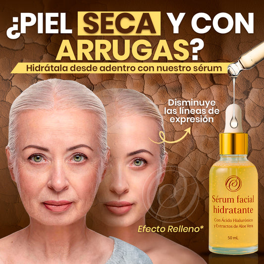 Sérum Hidratante Facial con Ácido Hialurónico y Aloe Vera SECRETOS – Hidratación Profunda, Piel Suave y Radiante