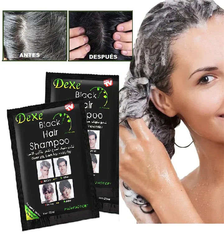 Shampoo Vegetal Cubre Canas para Mujeres | Renová tu Color Natural Sin Químicos + REGALO