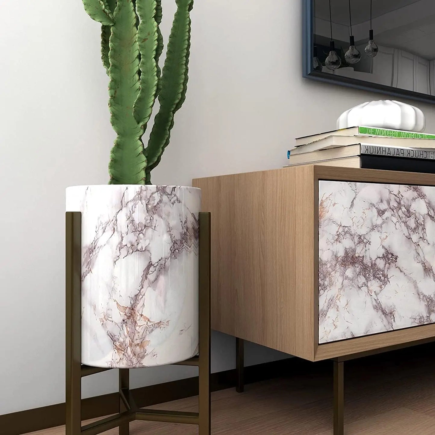 Película Mármol Autoadhesiva Impermeable – Papel Tapiz Renovación Cocina y Muebles