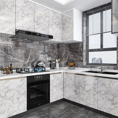 Película Mármol Autoadhesiva Impermeable – Papel Tapiz Renovación Cocina y Muebles
