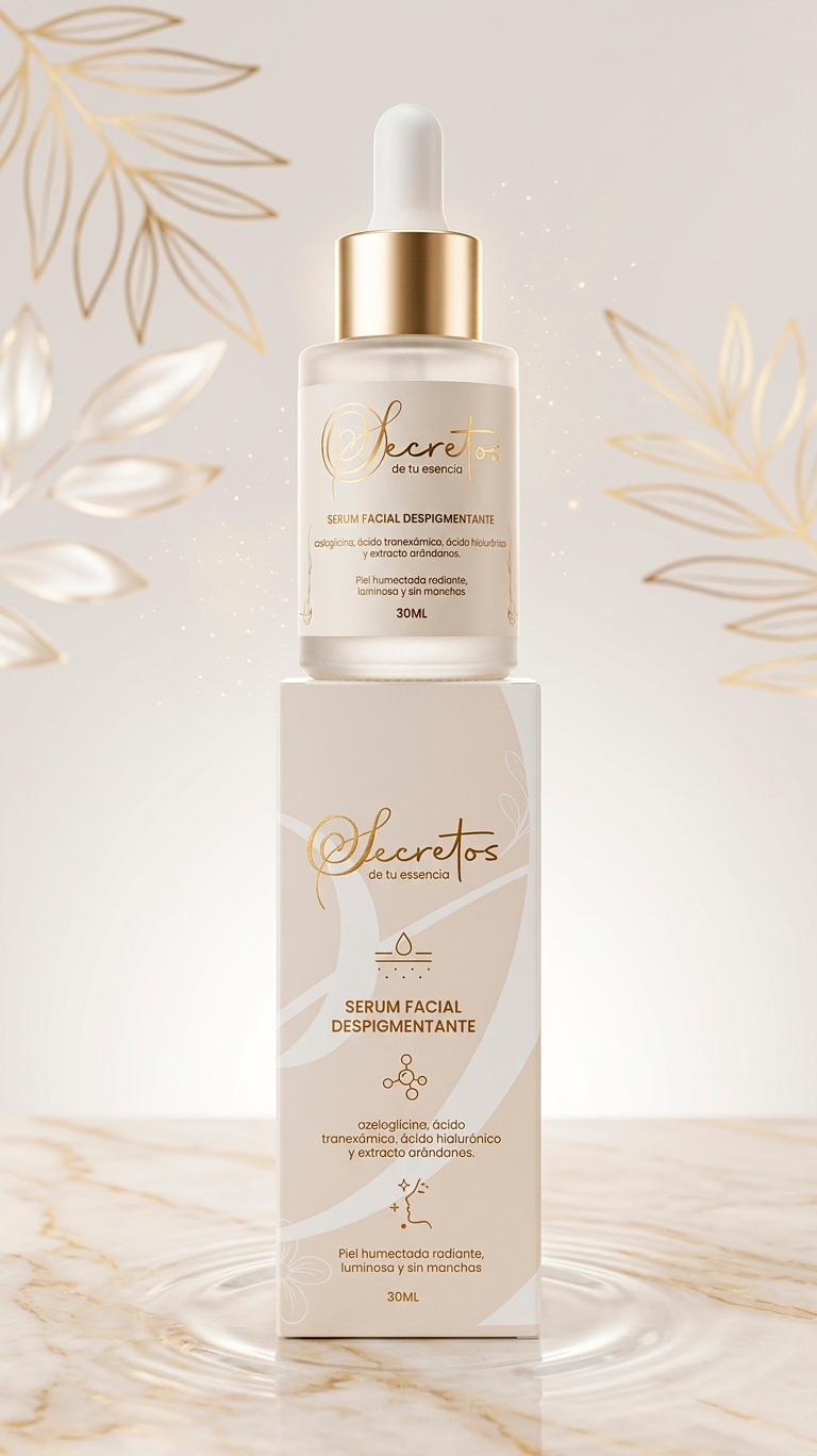 Sérum Despigmentante Facial con Ácido Tranexámico y Niacinamida – Elimina Manchas, Aclara la Piel y Unifica el Tono con Efecto Glow Profesional en Días