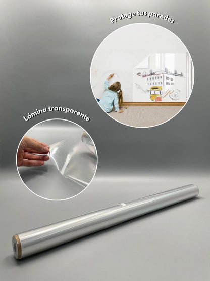 Protector de Pared Transparente para Niños | Protección Invisible y Lavable
