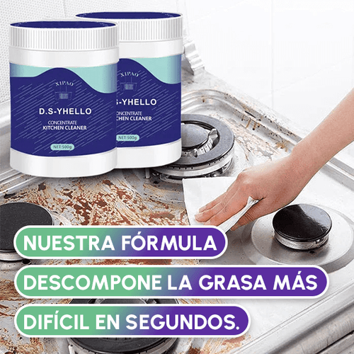 Polvo Limpiador de Grasa para Cocina | Fórmula Biológica y Efectiva + REGALO