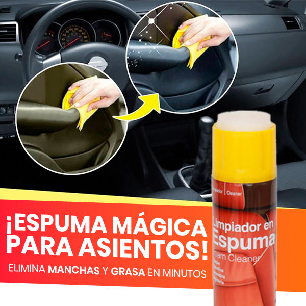 Limpiador Espuma Multiusos para Autos y Hogar | Elimina Suciedad y Grasa al Instante