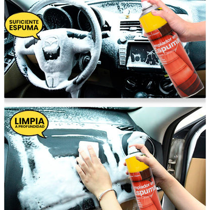 Limpiador Espuma Multiusos para Autos y Hogar | Elimina Suciedad y Grasa al Instante