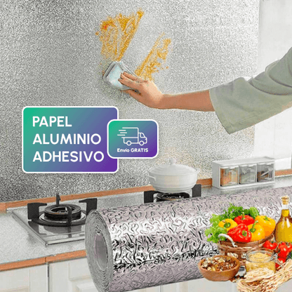 PAPEL DE COCINA ALUMINIO ADHESIVO + REGALO