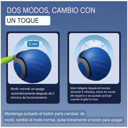 Pelota Interactiva para Gatos SPEEDY TAIL™ | Estimula su Instinto y Reduce el Estrés