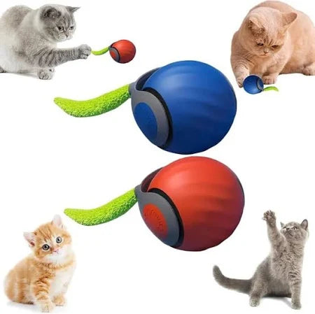 Pelota Interactiva para Gatos SPEEDY TAIL™ | Estimula su Instinto y Reduce el Estrés