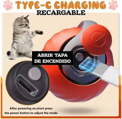 Pelota Interactiva para Gatos SPEEDY TAIL™ | Estimula su Instinto y Reduce el Estrés