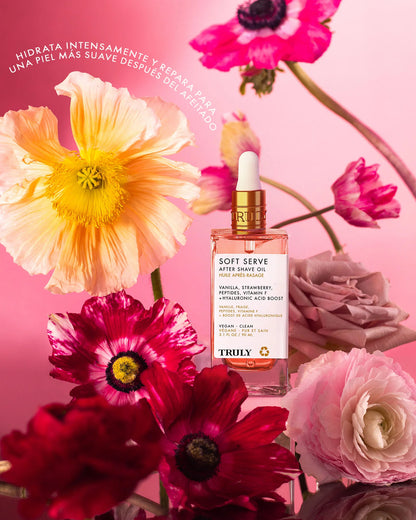 Aceite para Después del Afeitado Truly Beauty | Fresa y Vainilla | Anti Irritación, Vellos Encarnados y Granitos | Piel Suave e Hidratada