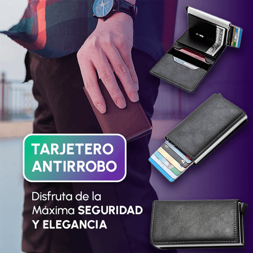 Tarjetero Antirrobo RFID Black | Protegé tu dinero 💳🛡