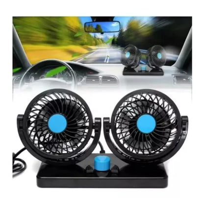 Ventilador Doble 360° para Auto | Refrescá tu Carro Rápido y Sin Aire Acondicionado