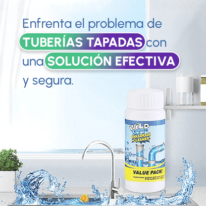 SÚPER POLVO DESTAPA TUBERÍA WILD TORNADO + REGALO